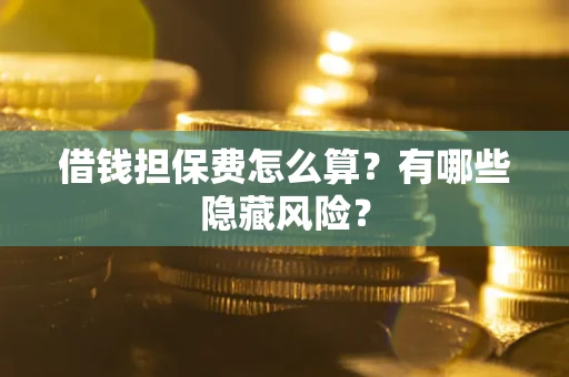 北京借钱担保费怎么算？有哪些隐藏风险？
