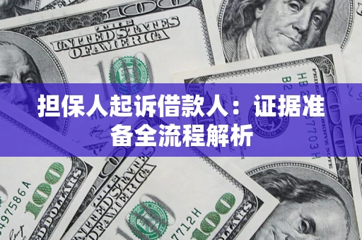 北京担保人起诉借款人：证据准备全流程解析