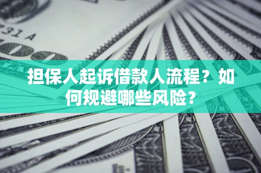 北京担保人起诉借款人流程？如何规避哪些风险？