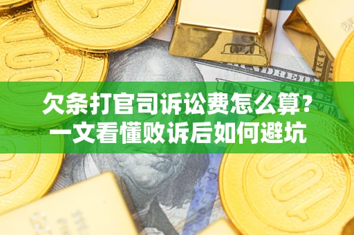北京欠条打官司诉讼费怎么算？一文看懂败诉后如何避坑