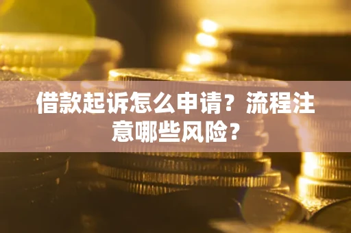 北京借款起诉怎么申请？流程注意哪些风险？